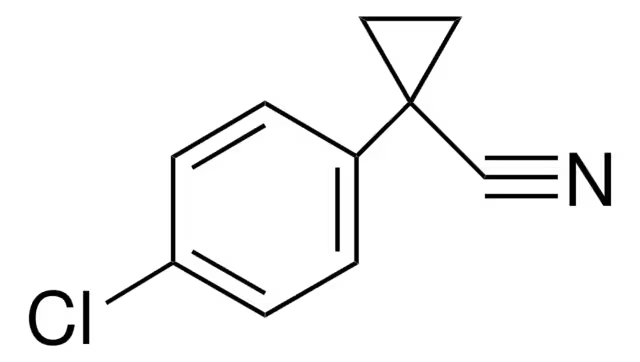 1-(4-Chlorophenyl)-1-cyclopropanecarbonitrile structure, CAS 64399-27-5