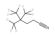 4,4,4-tris(Trifluoromethyl)butanenitrile structure, CAS 5634-47-9