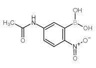 (5-Acetamido-2-nitro)benzeneboronicacid structure, CAS 78887-36-2