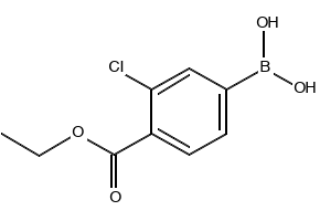 (3-Chloro-4-ethoxycarbonyl)benzeneboronicacid structure, CAS 850568-11-5