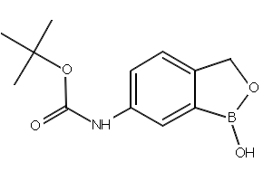 6-(Boc-amino)-1-hydroxy-2,1-benzoxaborolane structure, CAS 850568-79-5