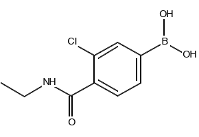 3-Chloro-4-(N-ethylcarbamoyl)benzeneboronicacid structure, CAS 850589-40-1