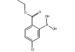 5-Chloro-2-(ethoxycarbonyl)phenylboronicacid structure, CAS 871329-55-4