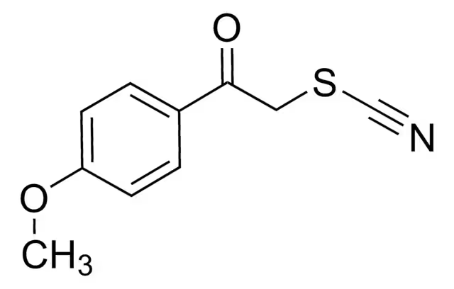 4-Methoxyphenacylthiocyanate structure, CAS 6097-26-3