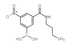 3-(N-Butylbarbamoyl)-5-nitrophenylboronicacid structure, CAS 871332-89-7