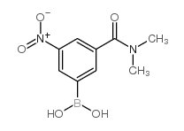 [3-(Dimethylcarbamoyl)-5-nitrophenyl)boronicacid structure, CAS 874219-44-0