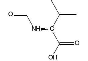 N-Formyl-L-valine structure, CAS 4289-97-8