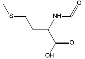 N-Formyl-DL-methionine structure, CAS 4309-82-4