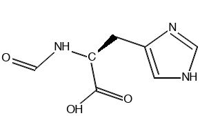 N-Formyl-L-histidine structure, CAS 15191-21-6
