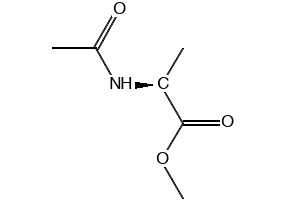 N-Acetyl-L-alaninemethylester structure, CAS 3619-02-1