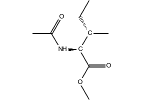 N-Acetyl-L-isoleucinemethylester structure, CAS 2256-76-0