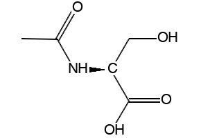 N-Acetyl-L-serine structure, CAS 16354-58-8