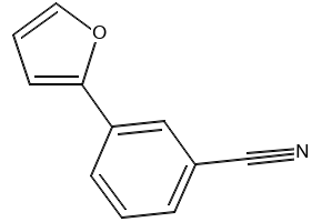 3-Furan-2-yl-benzonitrile structure, CAS 112598-77-3