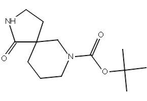 Tert-butyl1-oxo-2,7-diazaspiro[4.5]decane-7-carboxylate structure, CAS 923009-50-1