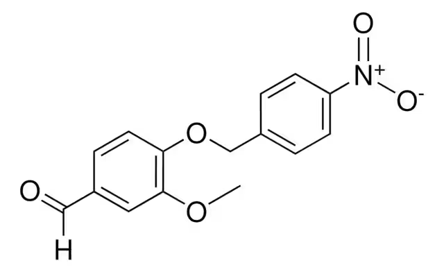 3-Methoxy-4-(4-nitro-benzyloxy)-benzaldehyde structure, CAS 81307-09-7