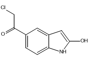 5-Chloroacetyloxindole structure, CAS 65435-04-3