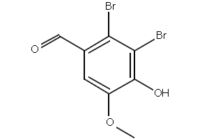 2,3-Dibromo-4-hydroxy-5-methoxybenzaldehyde structure, CAS 2973-75-3