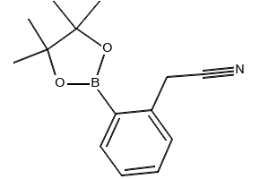(2-Cyanomethylphenyl)boronicacid,pinacolester structure, CAS 325141-71-7