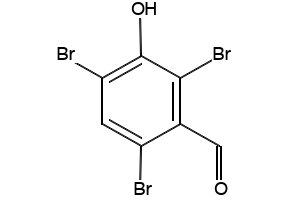 2,4,6-Tribromo-3-hydroxybenzaldehyde structure, CAS 2737-22-6