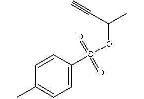 p-Toluenesulfonicacid1-butyn-3-ylester structure, CAS 53487-52-8