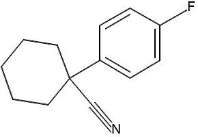 1-(4-Fluorophenyl)cyclohexanecarbonitrile structure, CAS 71486-43-6