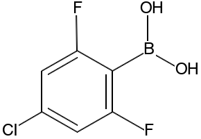4-Chloro-2,6-difluorophenylboronicacid structure, CAS 925911-61-1