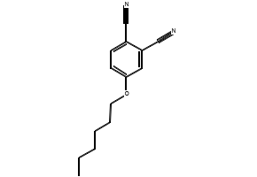 4-N-Hexyloxyphthalonitrile structure, CAS 104949-82-8