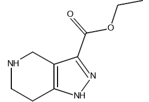 4,5,6,7-Tetrahydro-1H-pyrazolo[4,3-c]pyridine-3-carboxylicacidethylester structure, CAS 926926-62-7