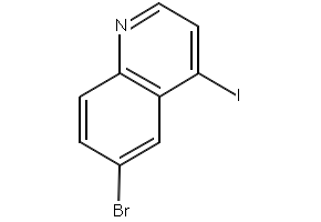 6-Bromo-4-iodo-quinoline structure, CAS 927801-23-8