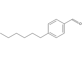 4-N-Hexylbenzaldehyde structure, CAS 49763-69-1