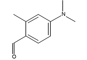 4-Dimethylamino-2-methylbenzaldehyde structure, CAS 1199-59-3