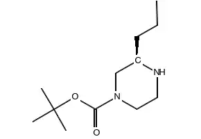 (R)-1-Boc-3-propyl-piperazine structure, CAS 928025-57-4