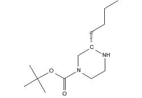 (S)-1-Boc-3-Butylpiperazine structure, CAS 928025-60-9