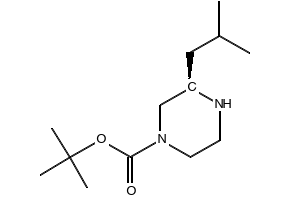 (R)-1-Boc-3-isobutylpiperazine structure, CAS 928025-61-0