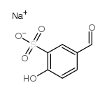 4-Formyl-1-phenol-2-sulfonicacidsodiumsalt structure, CAS 62708-58-1
