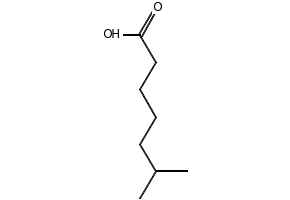 6-Methylheptanoicacid structure, CAS 929-10-2