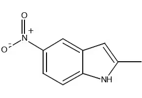 2-Methyl-5-nitro-1H-indole structure, CAS 7570-47-0