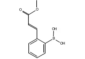 [2-(E-3-Methoxy-3-oxo-1-propen-1-yl)phenyl]boronicacid structure, CAS 372193-68-5