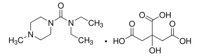 Diethylcarbamazinecitrate structure, CAS 1642-54-2