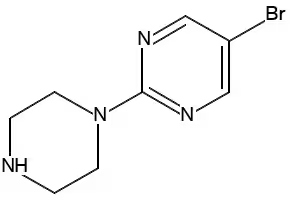 5-Bromo-2-(piperazin-1-yl)pyrimidine structure, CAS 99931-82-5