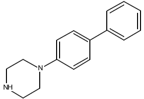 1-Biphenyl-4-yl-piperazine structure, CAS 180698-19-5