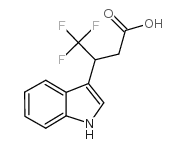 4,4,4-Trifluoro-3-(3-indolyl)butyricacid structure, CAS 153233-36-4