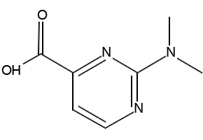 2-(Dimethylamino)-4-pyrimidinecarboxylicacid structure, CAS 933759-45-6