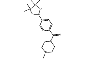 (4-Methylpiperazine-1-yl)[4-(4,4,5,5-tetramethyl-1,3,2-dioxaborolan-2-yl)phenyl]methanone structure, CAS 832114-06-4