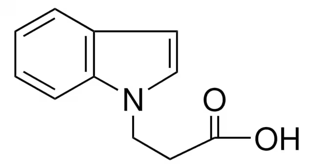 1-Indolepropionicacid structure, CAS 6639-06-1