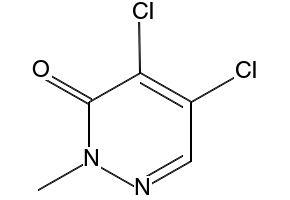4,5-Dichloro-2-methyl-3(2h)-pyridazinon structure, CAS 933-76-6