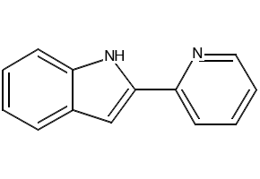 2-(2-Pyridinyl)-1H-indole structure, CAS 13228-40-5