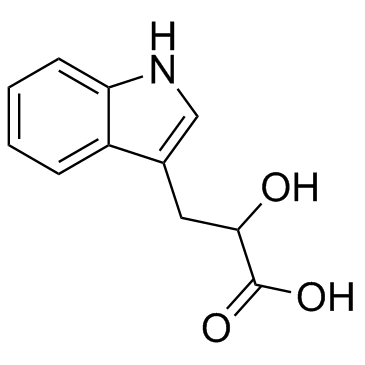 3-Indolelacticacid structure, CAS 1821-52-9