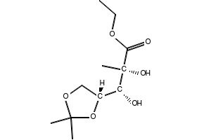 D-Arabinonicacid,2-C-Methyl-4,5-O-(1-methylEthylidene)-,ethylester structure, CAS 93635-76-8