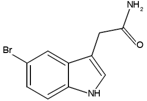 5-Bromoindole-3-acetamide structure, CAS 196081-79-5